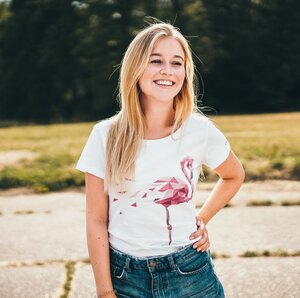 Damen Shirt Flamingo - eco & fair - CircleStances