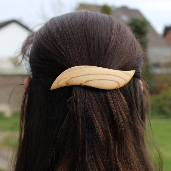 Haarspange Spangen Spange aus Holz Haar Accessoires Haarschmuck Haarklammer