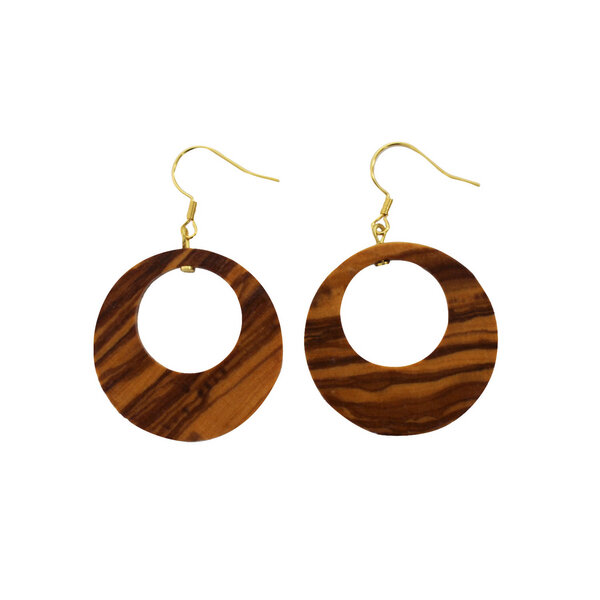 Ohrringe aus Holz 