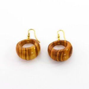 Ohrringe aus Holz | Ohrschmuck breit - Mitienda Shop