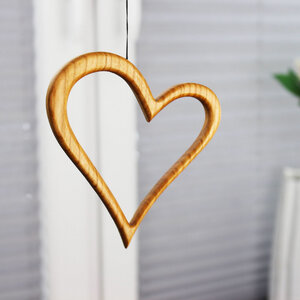 Fensterdeko - Herz aus Holz - Mitienda Shop