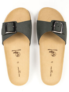 Single Strap Footbed Sandals Veganes Wildleder Damen - Will's Vegan Shop