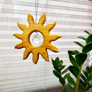 Fensterdeko Sonne mit Kristall - Mitienda Shop