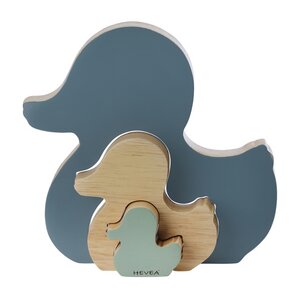 Hevea Ente Kawan - Steckpielzeug aus Holz (Rubberwood) - 2 Farben - Hevea