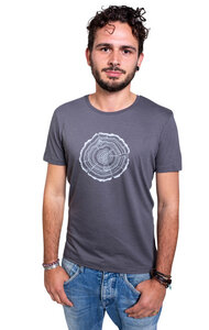 Modal Shirt Fairwear für Herren "Treeslice" in Anthrazit - Life-Tree