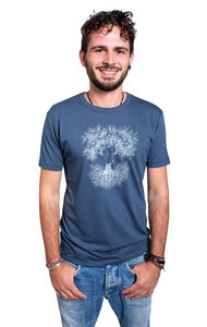 Bambus Shirt Fairwear für Herren "Fusion" in Denim Blue - Life-Tree