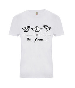 be free – Unisex Shirt “dove white” - DENK.MAL Clothing