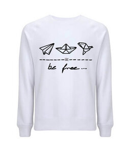 be free – Unisex Sweatshirt "dove white” - DENK.MAL Clothing