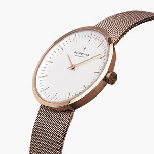 Armbanduhr Infinity Roségold - Mesharmband Roségold - Nordgreen Copenhagen