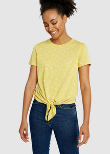 T-Shirt - Cassie Dragonfly Top - Yellow - People Tree