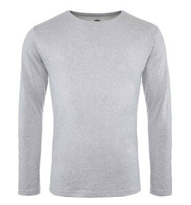 Pure Waste - Herren Long Sleeve T-Shirt, Grey Melange - Pure Waste