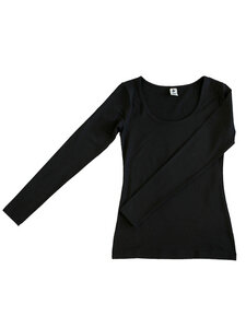 Damen Langarmshirt Rundhals 5 Farben Bio-Baumwolle T-Shirt 4412 - Leela Cotton