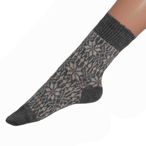 Damen Herren Norweger Socke - hirsch natur