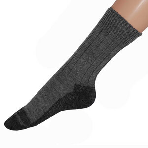 Damen / Herren Trekking Socke reine Schurwolle - hirsch natur