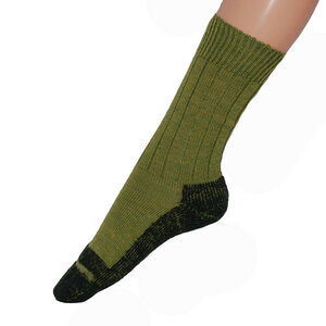 Damen / Herren Trekking Socke reine Schurwolle - hirsch natur