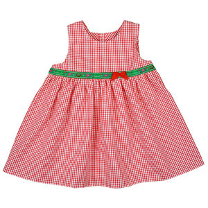 Superschönes Kleid (blau-weiß/rot-weiß) ohne Arm mit Rüschung (54451) - carl&lina