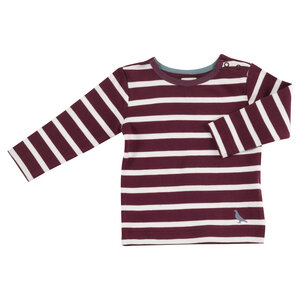 Shirt Langarm Breton Stripe 1-2 Jahre - Organcis for kids Pigeon