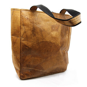 ECOMONKEY®  Handtasche + veganes Lederimitat aus Blättern - ECOMONKEY