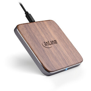 InLine® Qi woodcharge, wireless fast charge - InLine