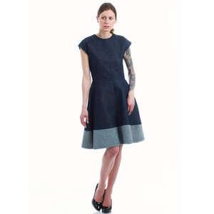 Sommerkleid aus Jeans Bio-Baumwolle Denim blau - SinWeaver alternative fashion