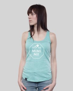 Tank Shirt "MIMIMI" in Coral oder Mid Heather Green - SILBERFISCHER