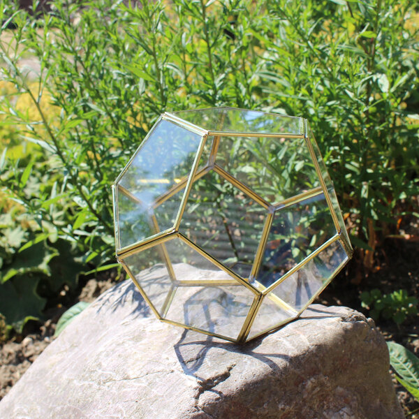 Geometrisches Glas Terrarium Box Glas Sukkulente Pflanzen Pflanzgefäß Deko 
