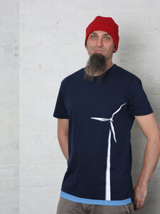 Windrad navy Boy-T-Shirt - T-Shirtladen-Marktstrasse GmbH