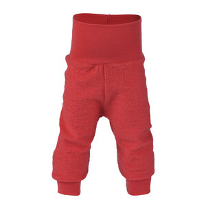 Baby Hose lang mit Nabelbund Schurwoll-Frottee kbT - Engel natur