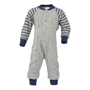 Baby-Schlafanzug ohne Fuß Schurwolle kbT - Engel natur