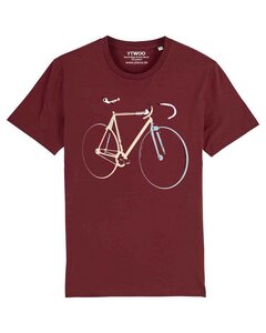 Bio T-Shirt mit Fahrrad, Rennrad, Bike, Rad als Motiv.  - YTWOO