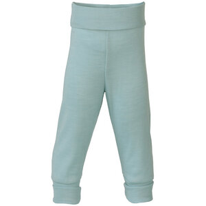 Baby Hose lang mit Nabelbund Bio-Schurwolle/Seide - Engel natur