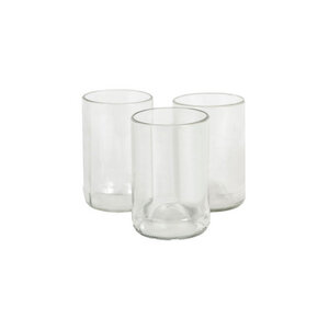 Trinkglas-Set M aus recycelten Weinflaschen - Fair Trade - Originalhome