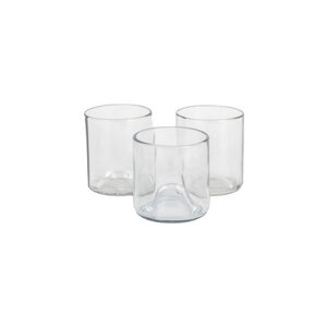 Trinkglas-Set S aus recycelten Weinflaschen - Fair Trade - Originalhome
