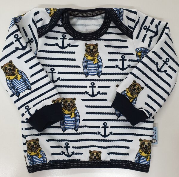 Babyshirt Hipsterbär