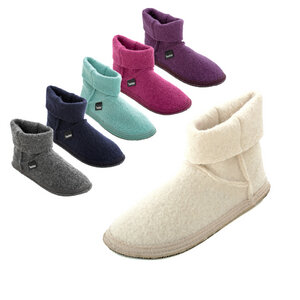 Bacinas Hausschuhe Ankle-Boots für Damen aus 100% Wolle - Bacinas
