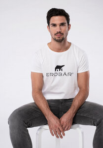 T-Shirt - Print - Cotton/Modal - White - Erdbär