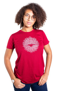 Ecovero Shirt Fairwear für Damen "Ascension" in Brick Red - Life-Tree