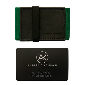 Kleiner Geldbeutel mit RFID- & NFC Schutz – A&K MINI Bundle Schwarz - ANDERS & KOMISCH