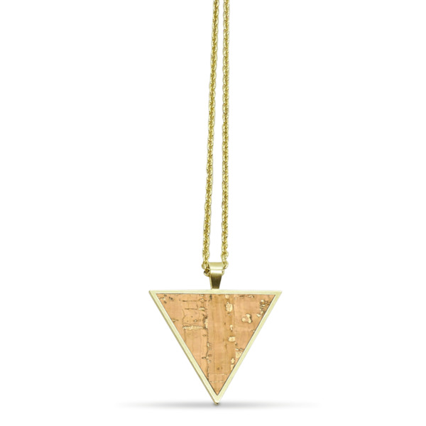 Dreieckige Halskette Mit Kork | Infinitylove Collection