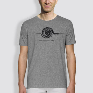 Herren T-Shirt, "Störe meine Kreise nicht", Gelb / Grau - little kiwi