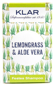 Klars festes Haarshampoo Lemongrass Aloe Vera  - Klar Seifen