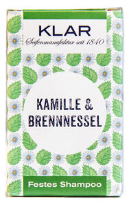 Klars festes Haarshampoo Kamille Brennessel  - Klar Seifen