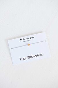 Nylonarmband Stern "Frohe Weihnachten" - Oh Bracelet Berlin
