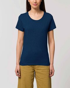 Basic T-Shirt Damen meliert, Bio-Baumwolle, viele Farben, XS-2XL - YTWOO