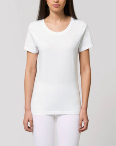 Basic T-Shirt Damen Schwarz und Weiß, Bio-Baumwolle - YTWOO