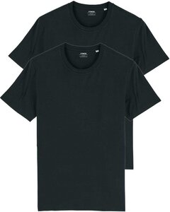 2er Pack Basic Bio T-Shirts für Damen/Herren, viele Farbkombinationen - YTWOO