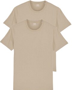 2er Pack Basic Bio T-Shirts für Damen/Herren, viele Farbkombinationen - YTWOO