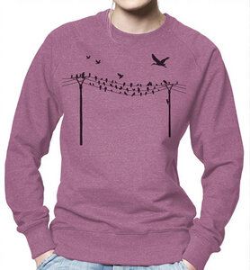 Vögel auf Strommast sweatshirt für Frauen - Picopoc