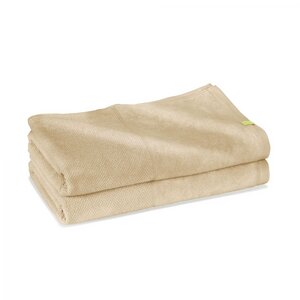 2x Bath Sheet - Saunatuch aus Biobaumwolle und Holzfaser - Kushel Towels