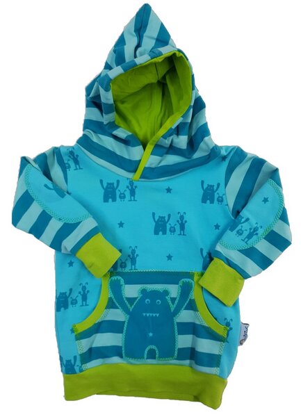 Kapuzenpulli Friends Türkis - Einzelstück Gr. 74/80